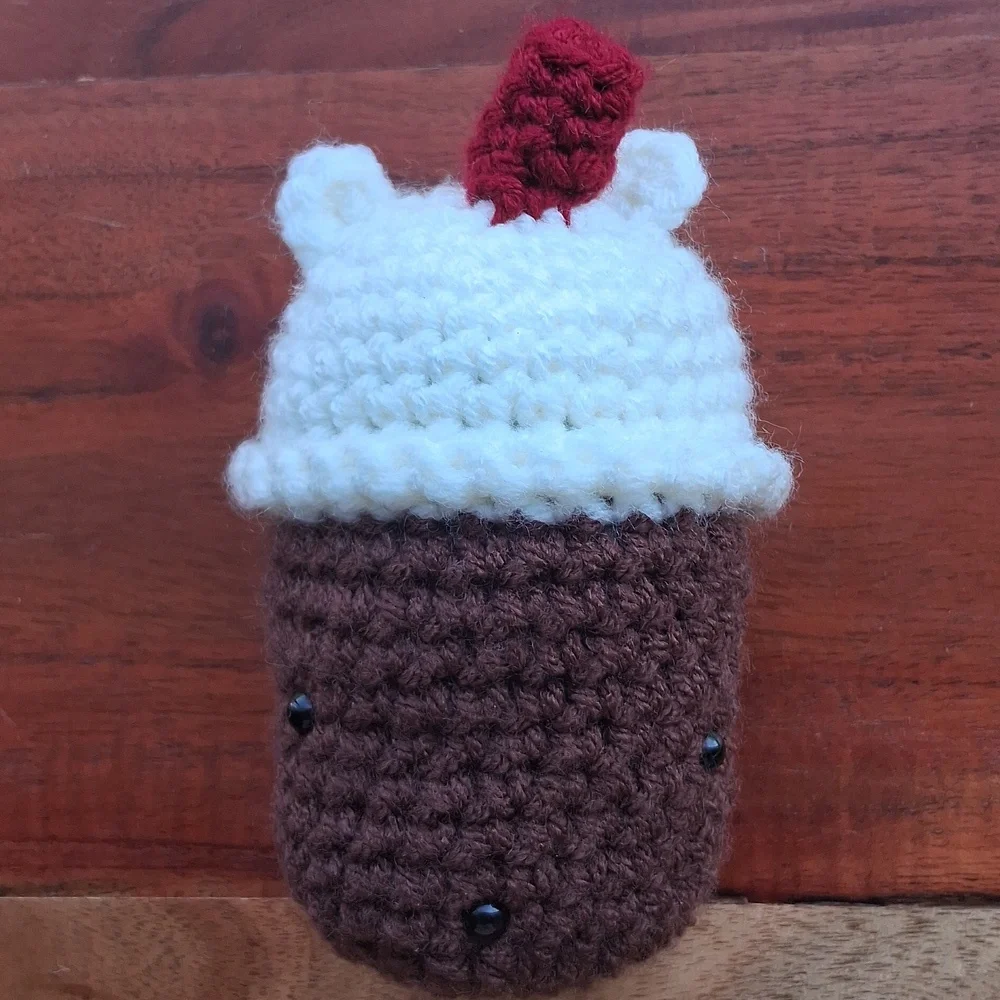 Handmade Crochet Boba Bear Plush